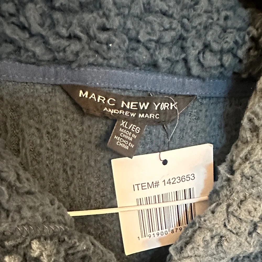 Cozy green Sherpa Jacket with hood NWT Xl - Picture 2 of 8